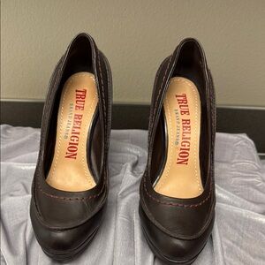 True Religion Women's Brown Heels